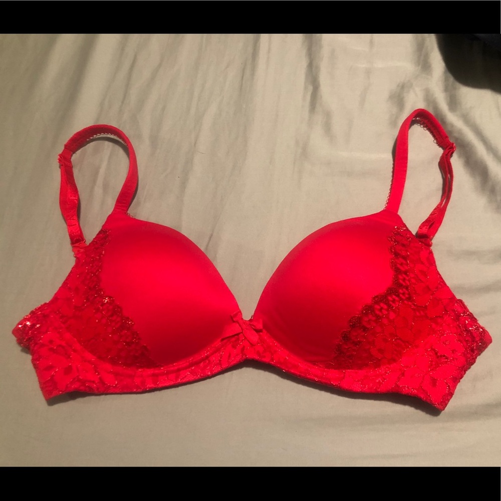 VS Wireless push-up bra Red 32C